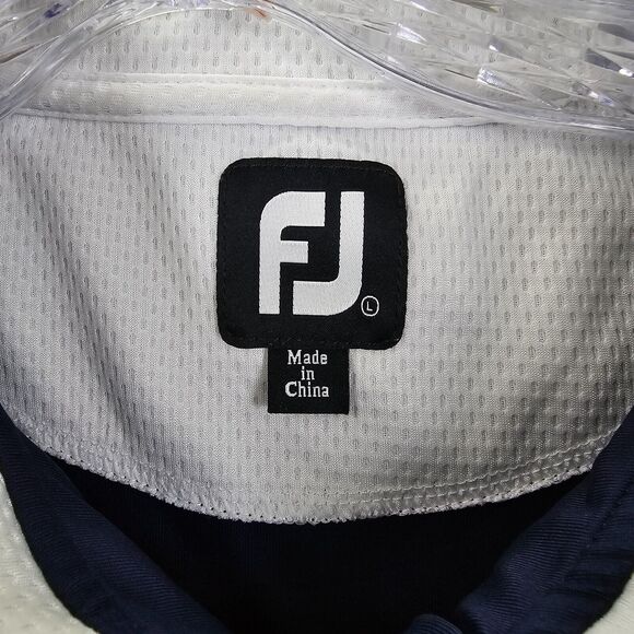 Footjoy Men's Blue Half Zip Golf Pullover Wicking Performance Size L - Picture 6 of 10
